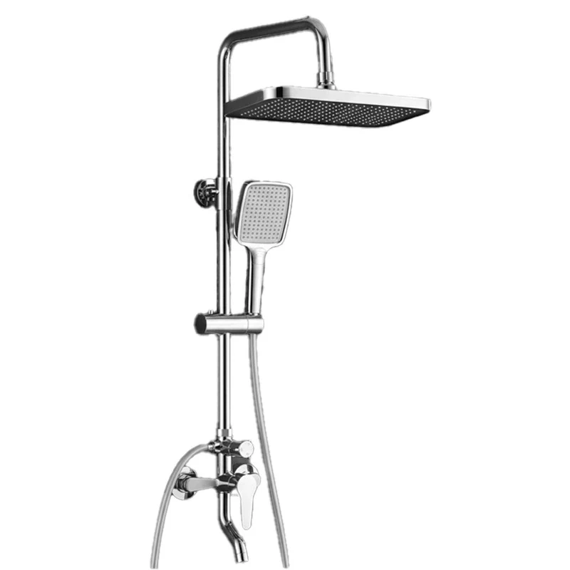 Three-mode square shower set - product view